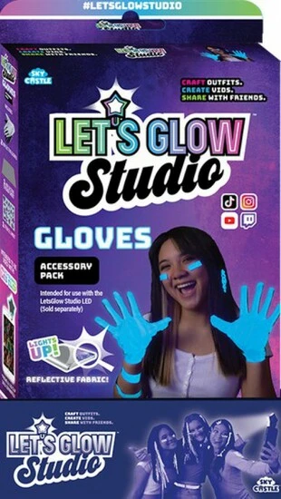 Lets Glow Studio Accessoireset Handschoenen 3 Lets Glow Studio Accessoireset Handschoenen