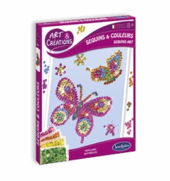 Pailletten Schilderijtje Vlinders-Sentosphere Knutselpakket