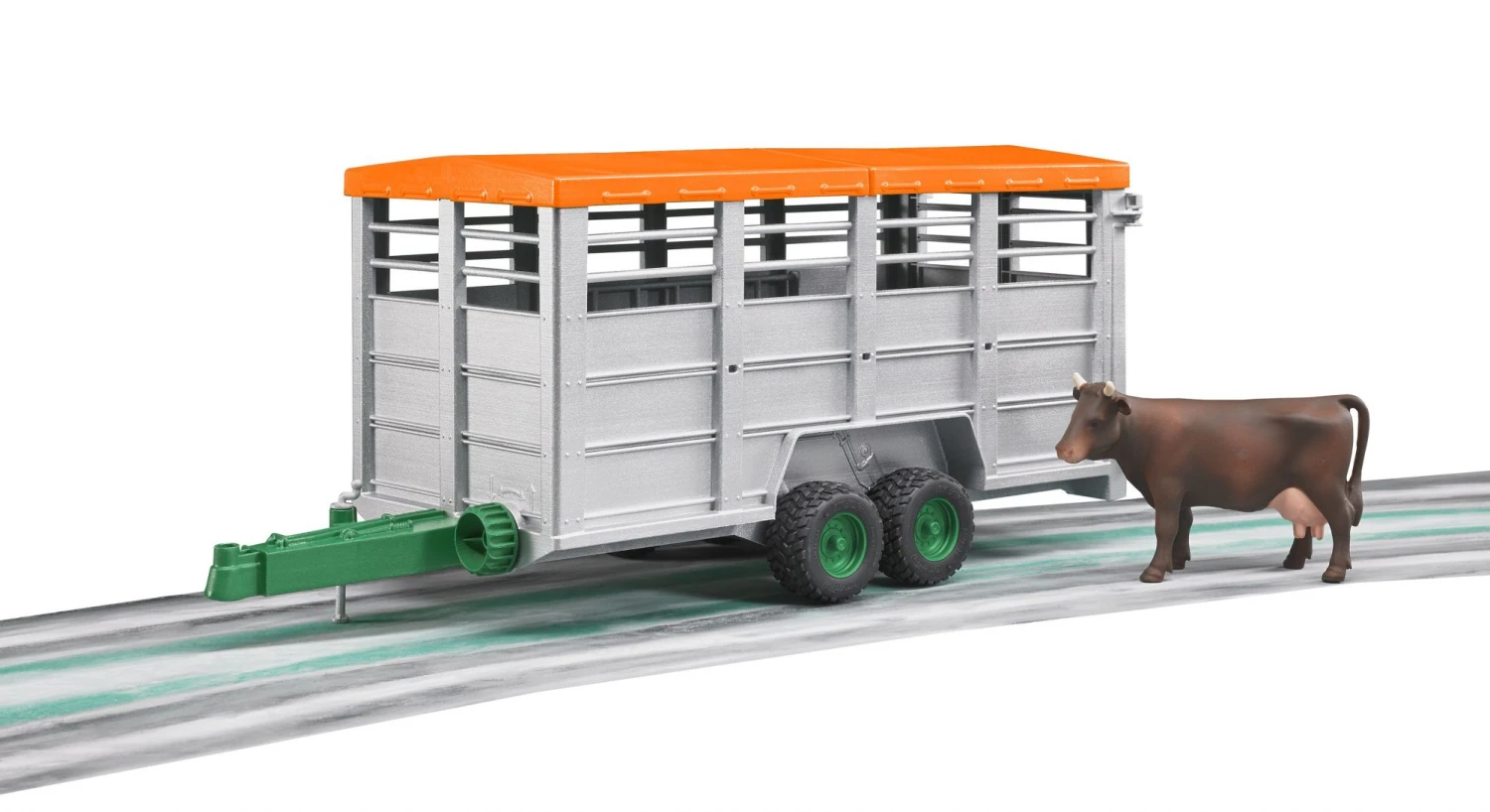 Bruder 02227 Veetransportaanhanger Met 1 Koe Schaal Livestock-trailer 7 Bruder 02227 Veetransportaanhanger Met 1 Koe Schaal Livestock-trailer - Afbeelding 5