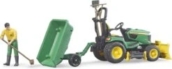 Bruder 62104 John-Deere Zitmaaier + Aanhanger En Tuinman -Speelactief Winkel bruder bruder 62104 john deere zitmaaier met aanhanger 2