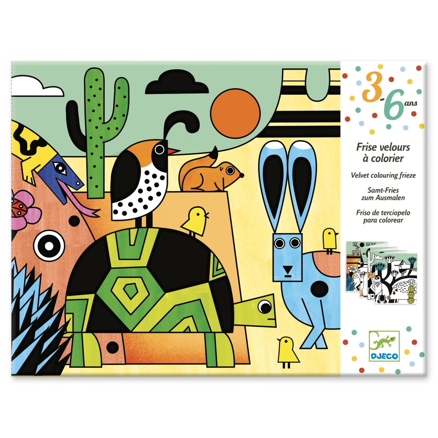 Djeco Fluwelen Kleurplaat Colorado 3 Djeco Fluwelen Kleurplaat Colorado