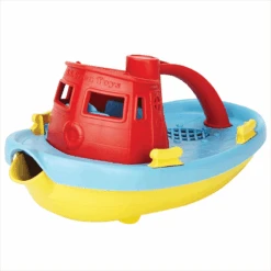 Green Toys Green-Toys Sleepboot Blauw Met Rood Handvat