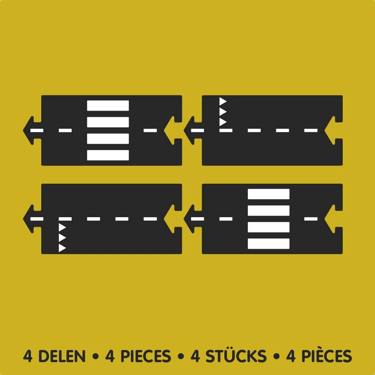 WayToPlay Straight Rubber Autobaanstukken 4pc 5 WayToPlay Straight Rubber Autobaanstukken 4pc - Afbeelding 3