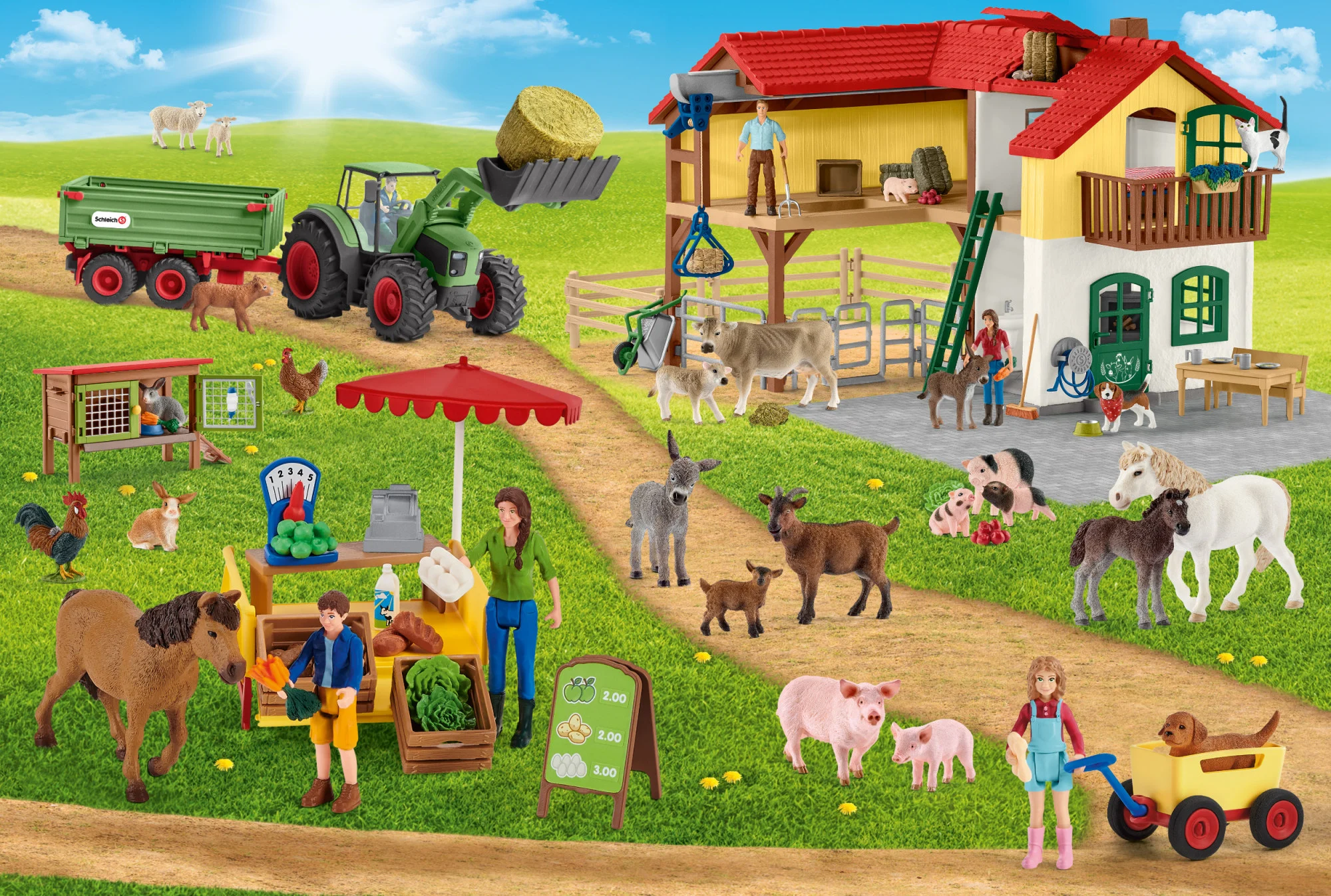 Speelactief Winkel -Speelactief Winkel schmidt schleich farm world farm and farm shop 100p palapeli